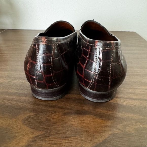 Etienne Aigner Brown Leather Loafers with Tassel Detail - Picture 3 of 5